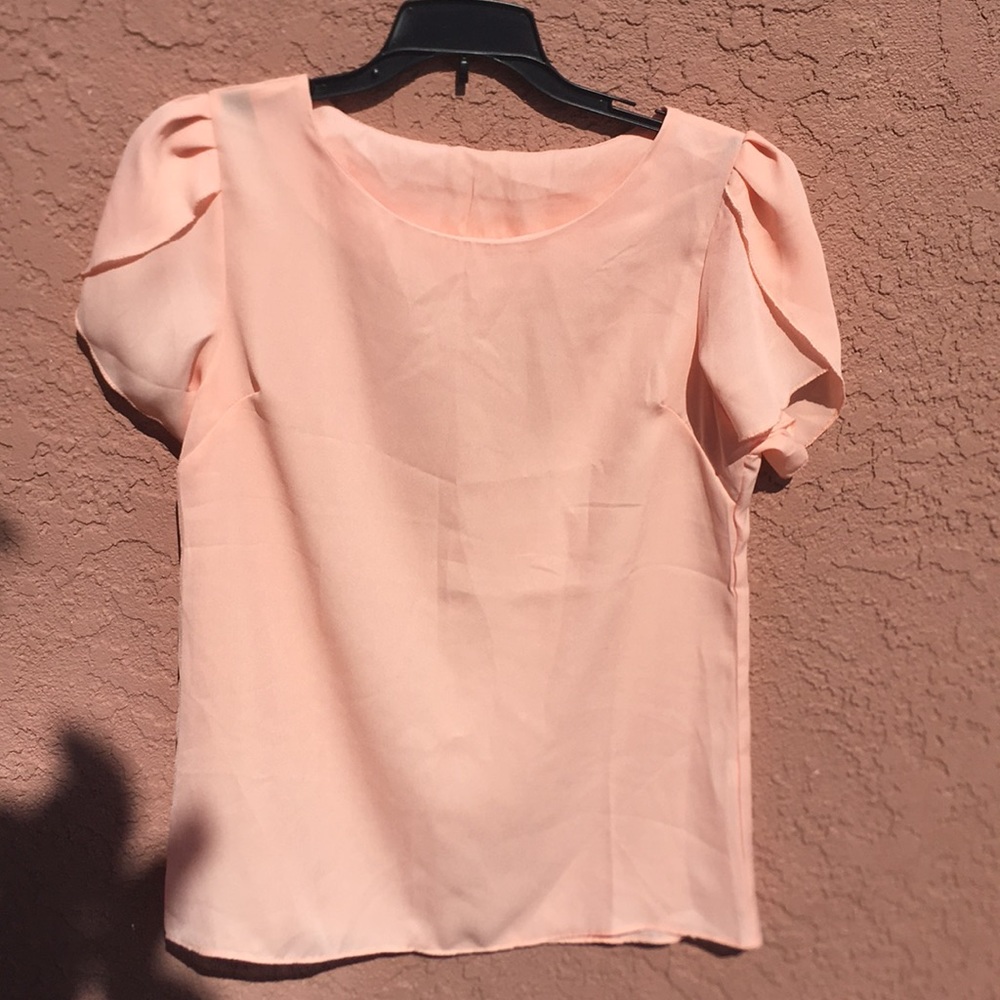 Salmon color dress blouse
